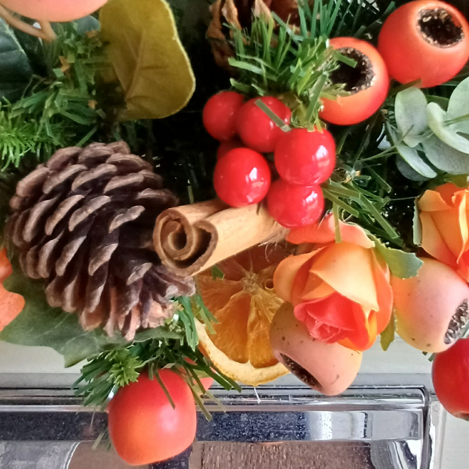 Orange Berry Rich Wreath