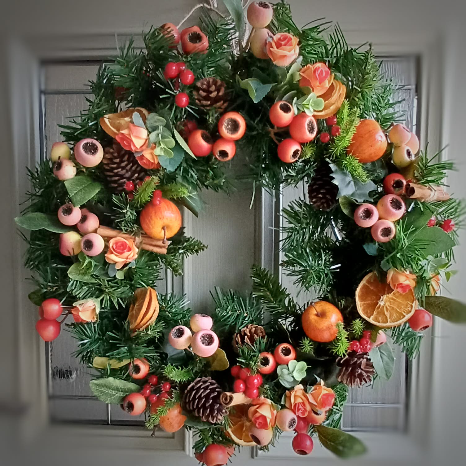 Orange Berry Rich Wreath